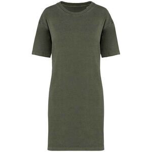 Native Spirit Womens/Ladies T-Shirt Dress / Organic Khaki